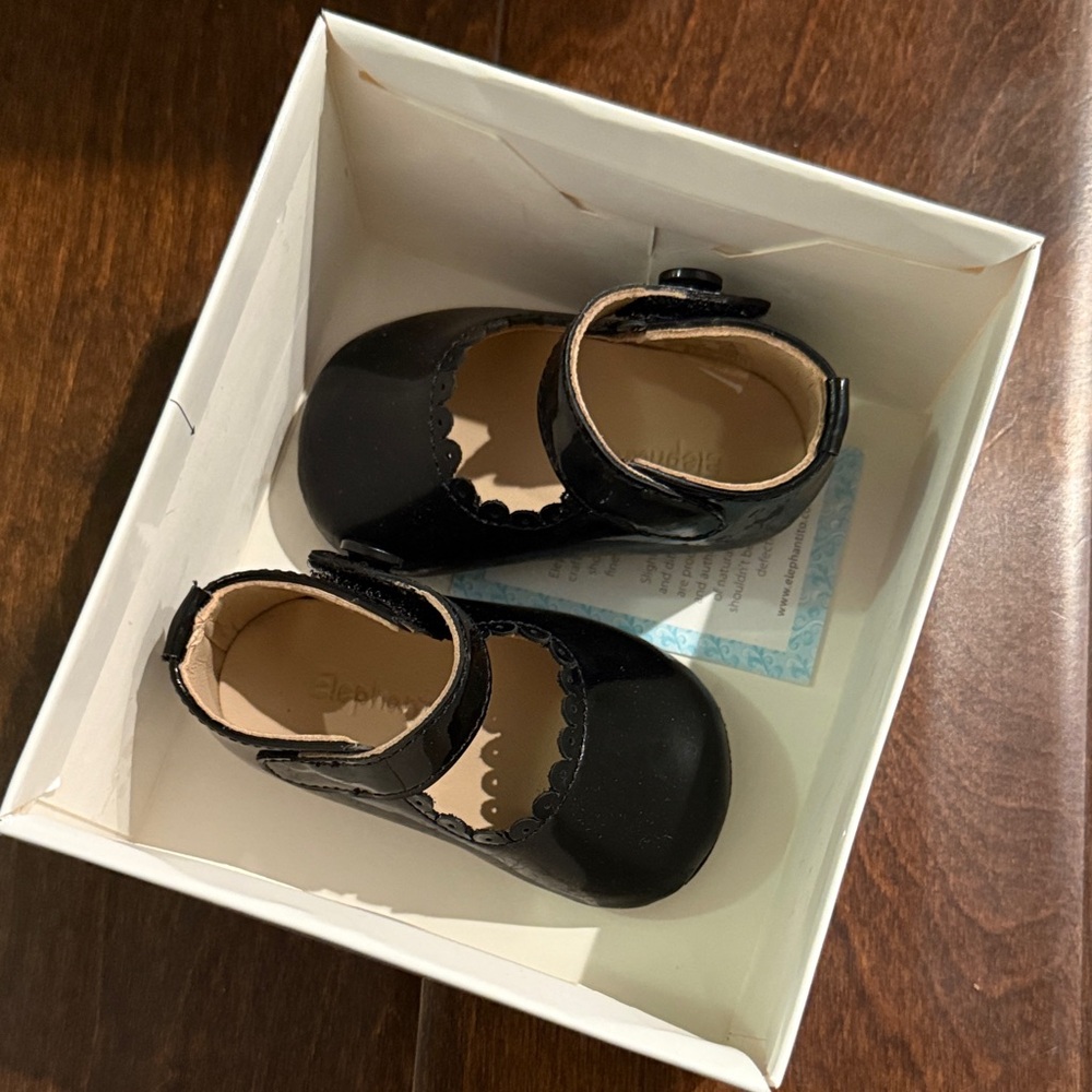 Elephantito Black Dress Shoes for Kids